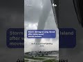 Storm damages Long Island after waterspout moves ashore
