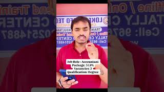 Accountant Jobs in Andhra Pradesh | Hurry UP | 2025 #tallylokesh  #tallyprimecourse #learntally