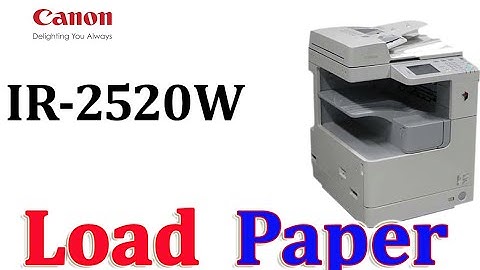 Load Paper Error Solve for Canon IR 2520