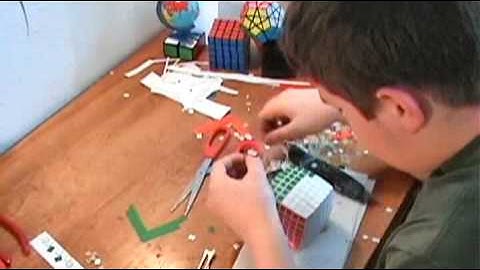 Cutting Sticker Tiles for the V-Cube 7