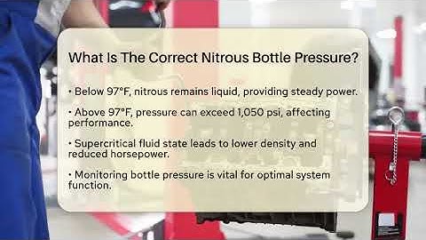What Is The Correct Nitrous Bottle Pressure? - Car Performance Pros