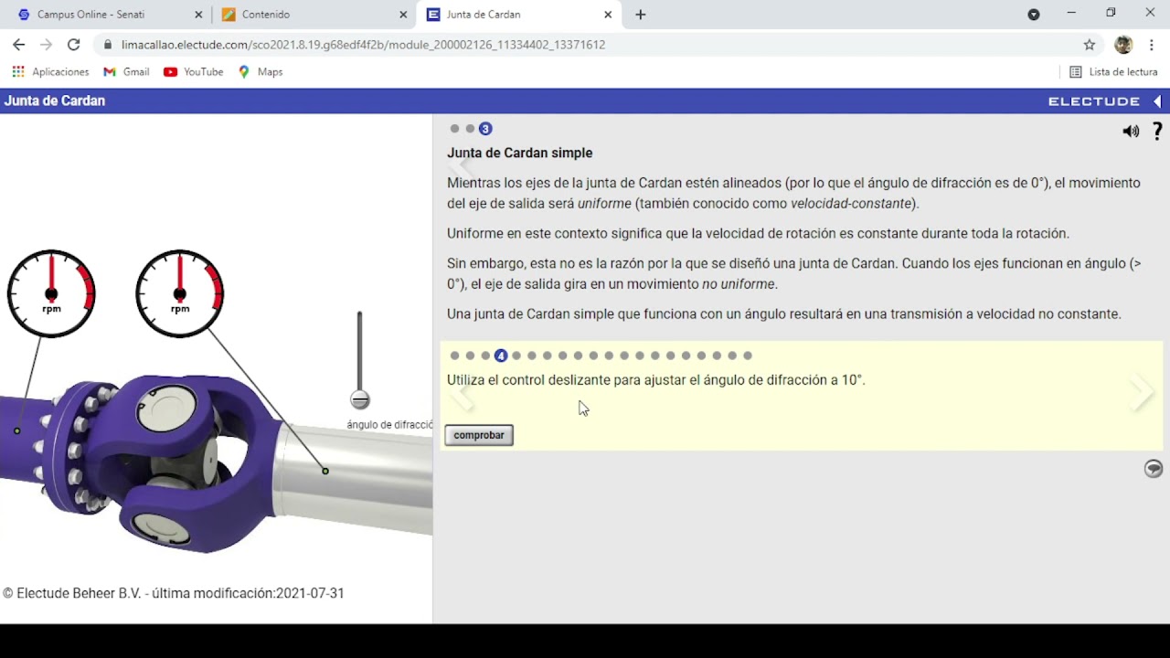 Junta de Cardan Electude Tecnología de los sistemas automotrices Unidad 2