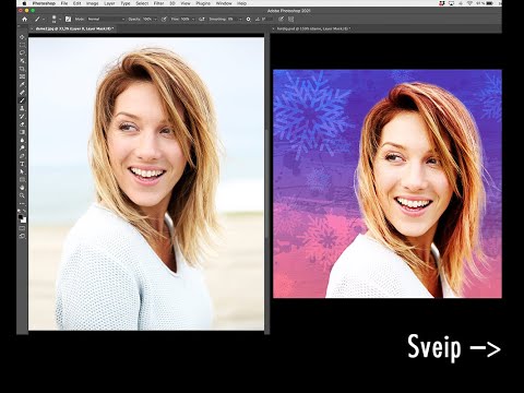 Gratiskurs: Photoshop, Basic - frilegge, ny bakgrunn m forløpning - 8 minutter