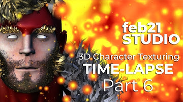 3D Character Texturing Part 6 | Time-lapse | Maya