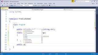 C# Beginner to advanced - Lesson 59 - Predicate delegate