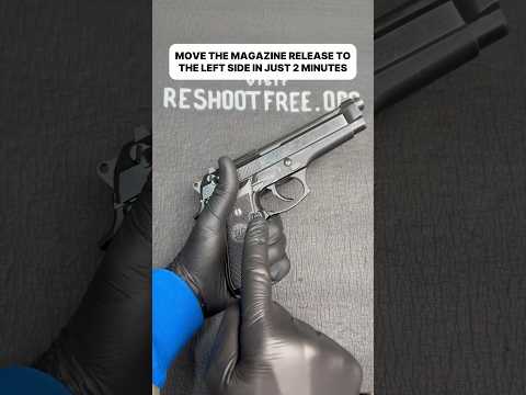 BERETTA 92FS MAGAZINE RELEASE-LEFTIES WILL LOVE IT! #pistol #beretta92 #guns #usa #reshoot