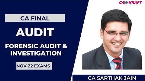 CA Final Audit LDR   Forensic Audit & Investigation 100% SM covered