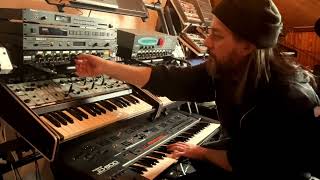 Modular hack. These rack mixers work with cv modulation. Vintage Roland System 100 & Kenton Pro Solo