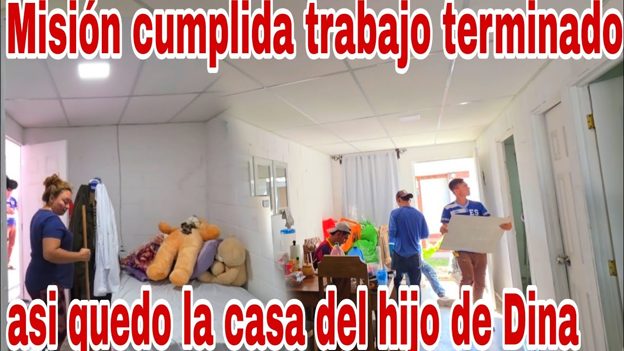 Trabajo terminado asi entregan la casa del hijo de Dina😱😳