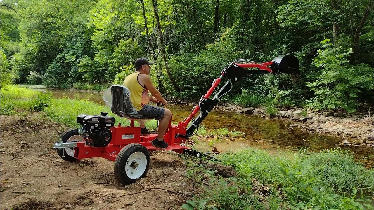 Learning on the Harbor Freight Backhoe YouTube