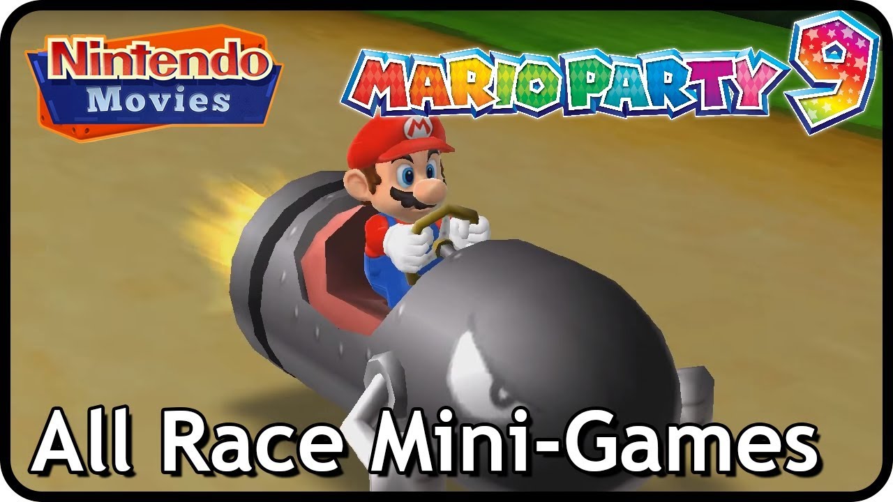 Mario Party 9 - All Race Mini-Games (2 Players, Master Difficulty ...