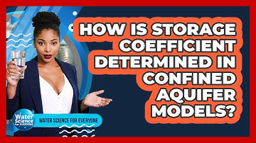 How Is Storage Coefficient Determined in Confined Aquifer Models?