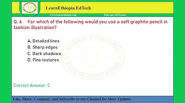 Fashion Illustration I and II | Exit Exam Questions for Fashion Design Exit Exam