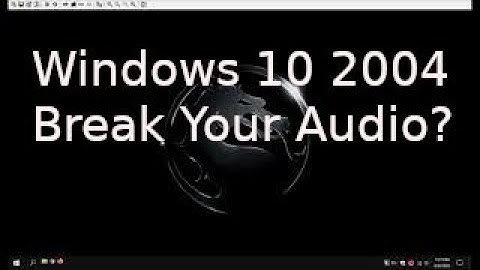 Windows 10 2004 Update Break Your Audio? Conexant HD SmartAudio 221 for me. Try This.