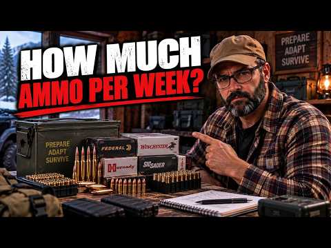 HOW MUCH AMMO PER WEEK? #preparedness #survival #prepping #news #skills #security #gear