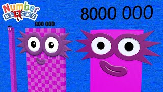 Looking for Numberblocks Comparison 8 80 800 8000 80000 800000 8000000 Number Pattern