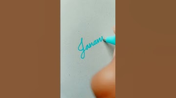 Janani-name in cursive writing |comment ur cute name#shorts   @styloheaven3845