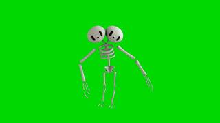 The Skeleton Dance animation | Skeleton dance green screen effects