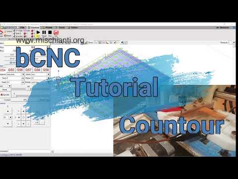 bCNC starter tutorial: contour - Video 8