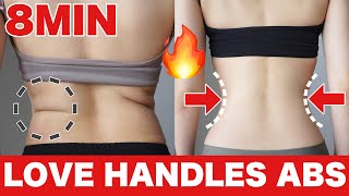 Love Handle Workout | 8 min Abs & Obliques Burn Home Workout