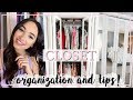 SMALL CLOSET ORGANIZATION IDEAS! MORE STORAGE WITH LESS SPACE! | Alexandra Beuter