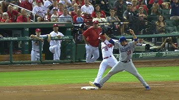 LAD@STL: Dodgers challenge single, call confirmed