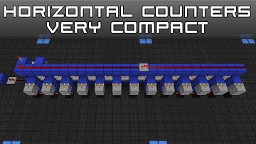 Minecraft Tutorial: Horizontal Counters - Tillable, Fast, Compact