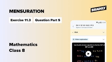 Chapter 11 Mensuration | NCERT Class 8 Mathematics| Exercise 11.3 | Question 5