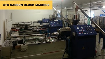 Extruder CTO Carbon Block Filter Cartridge Machine / Sintering Activated Carbon Filter Made Machine