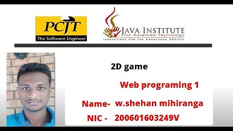 JavaScript 2D Game / Web Programming I /Building a 2D sprites animation game  #HTML #CSS #JavaScript