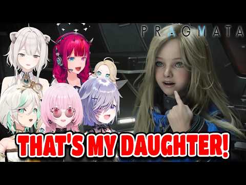 Hololive Girls Reactions to Meeting Diana for the First Time in Pragmata Hololive【ENG SUB】