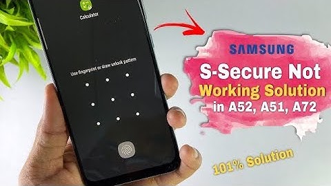 S-Secure Not Working In Samsung Devices🤔 | Different Method to lock Apps, Images in A52,A72,A32,A12