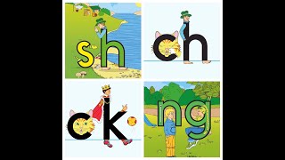 Letterland Alphabet Phonics, Sounds & Games | Digraphs | ck, ng, ch, sh