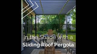 Pinela Deluxe Pergola with a sliding roof