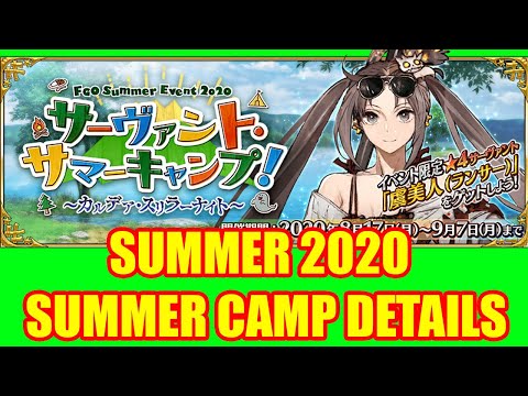 Fgo Jp Servant Summer Camp Event Details Is Here Fate Grand Order Youtube