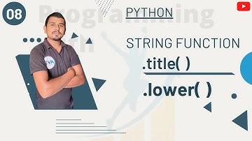 string title function|string lower function in python(Hindi)| #string #amit #avitsupaul