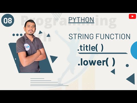string title function|string lower function in python(Hindi)| #string #amit #avitsupaul