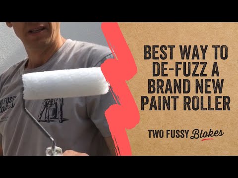 Best way to de-fuzz brand new Two Fussy Blokes paint roller. Part 2 of 2
