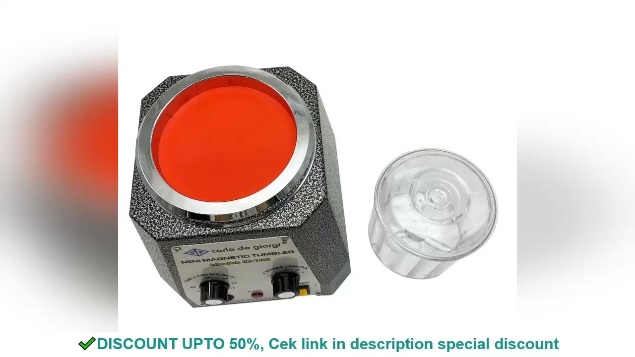KT 100 Magnetic Tumbler Pin Mini Polishing Machine Jewelry Polisher Bucket Jewellery Tools rotary
