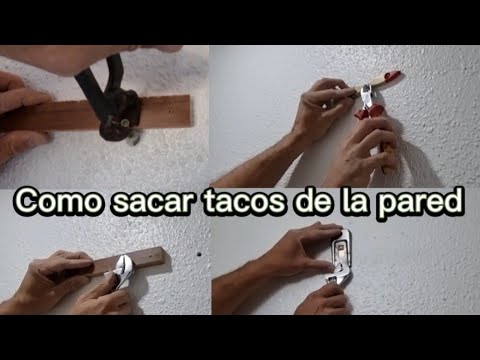 Como reparar los agujeros de los tacos que se mueven y sacar taco en la  pared 