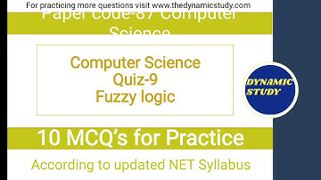 Computer Science Quiz - 9 Fuzzy Logic