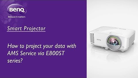 [BenQ FAQ] Projector_ How to project your data with AMS Service via E800ST series