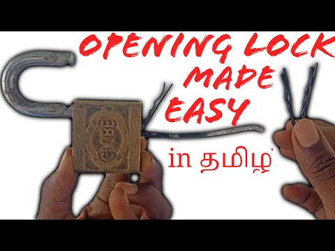 I learn to open a lock using hairpin in 3 minutes | in tamil | Mr.k