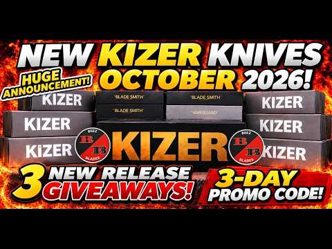 OCTOBER 2026 KIZER KNIVES RELEASED WITH SECRET BEEZ CODE!
