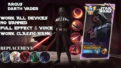 Script Skin Argus Darth Vader Star Wars No Password Full Effect Voice