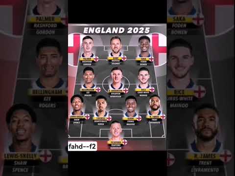 تشكيلة انجلترا الرسمية التي ستلعب في كأس العالم المقبل اشتراك