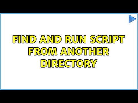 Find and run script from another directory