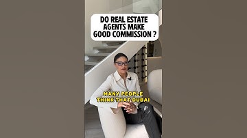 Do Real Estate Agents Make Good Commission? Dubai real estate 🤩 #dubairealestate #dubairealtor