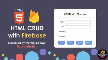 #HTML Crud with Firebase