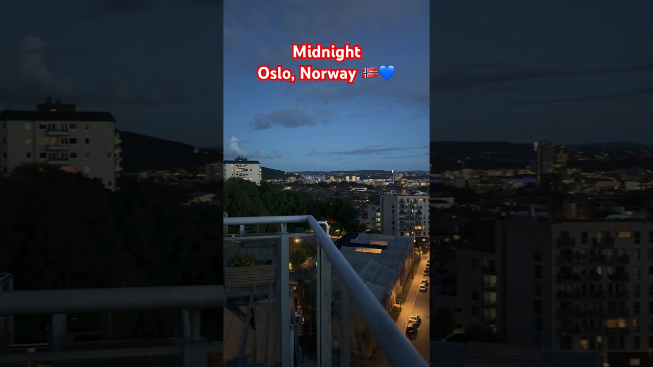 Midnight In Norway 🇳🇴 During Summer be like this 🥰♥️🫶💙🇳🇴🤗😍| 
